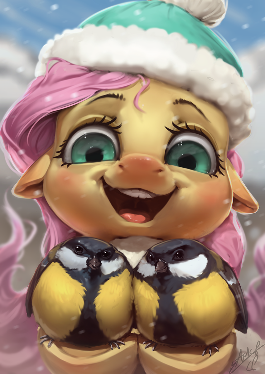 texasuberalles:Fluttershy’s Great Tits by AssasinMonkey 