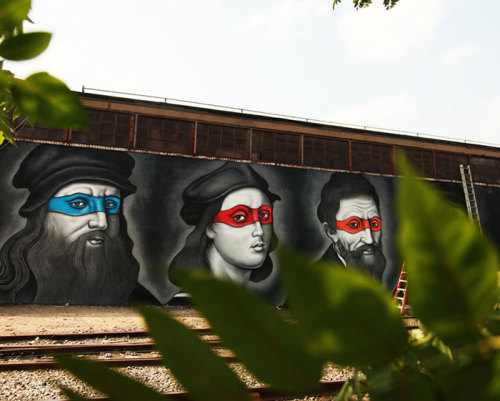 culturenlifestyle:  Teenage Mutant Ninja Turtles Painted As The Renaissance Painters They Were Named