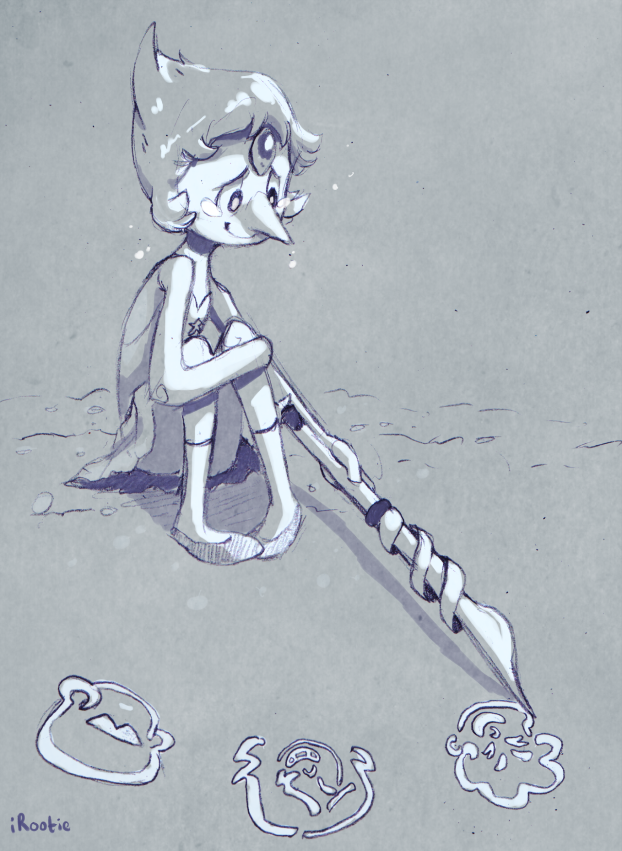 idoodlez:  I wonder she was doing while in her gem 
