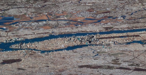 darquitectura:(vía Incredible Low-Angle Satellite Photo of NYC)