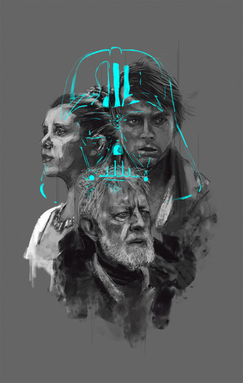 darthluminescent:Star Wars. Generations // by Rafał Rola