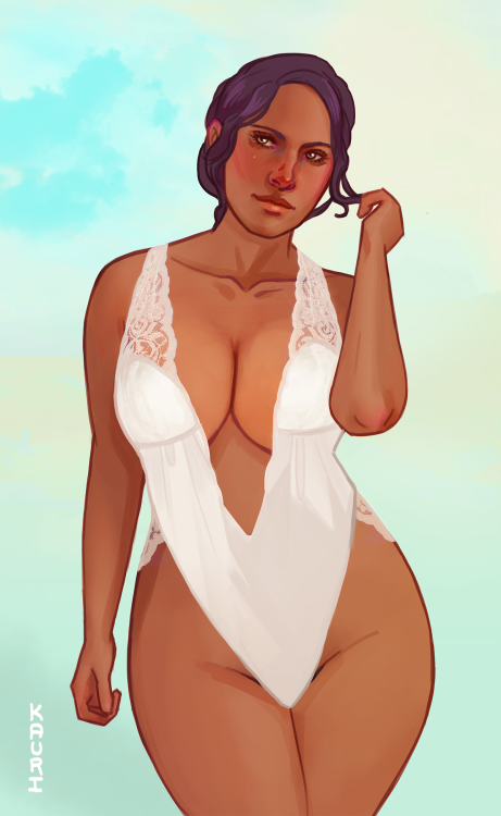 kauriart:  Josephine: Ladies of Skyhold I die for curvy Josie. Think of wide them hips could be unde