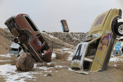 furtho: Henry Benjamin’s Car Forest, Beatty, Nevada (via here)