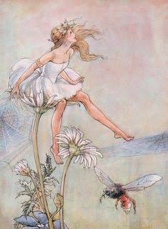 rapunzelita:Vintage fairy art like this has my soul 🖼✨🌸