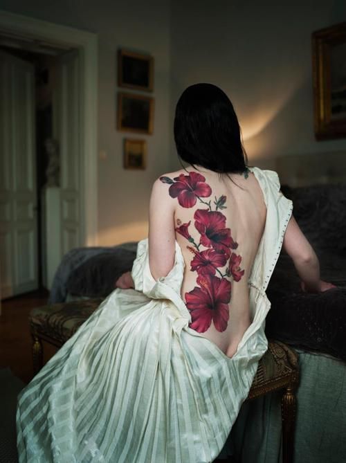 Sex hotgirltattoos:  flowers Follow me for more pictures