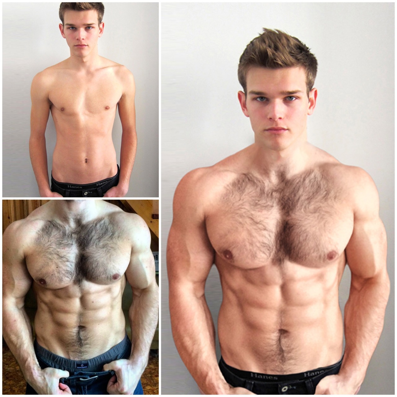 growboygrow:  ~How it’s made/Wanna be morphed?~  I wanted to show the two photos