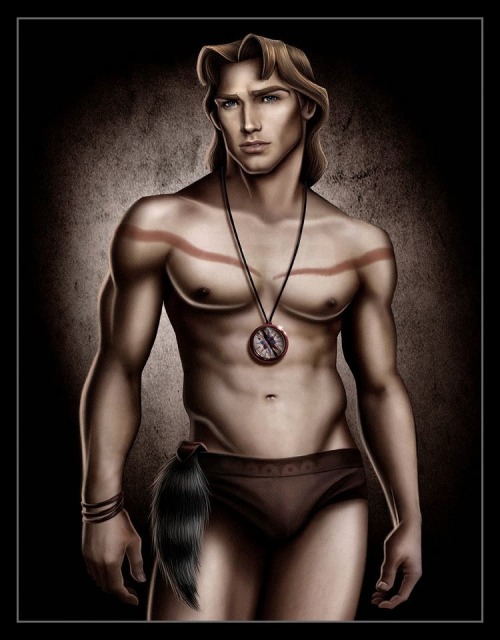 anatomyofmelancholy:  Disney beefcake pinups: Hercules (Hercules), Aladdin (Aladdin), Captain Phoebus (The Hunchback of Notre Dame), Prince Philip (Sleeping Beauty), Milo Thatch (Atlantis), Shang (Mulan), Prince Eric (The Little Mermaid), Prince Adam/the