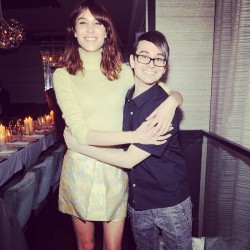 csiriano:  With my love Alexa Chung at dinner