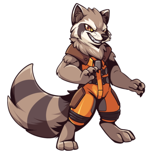 superamatista: slovenskiy:  Wanted to draw Rocket Raccoon because he’s awesome. :3  eeeyyy <3 