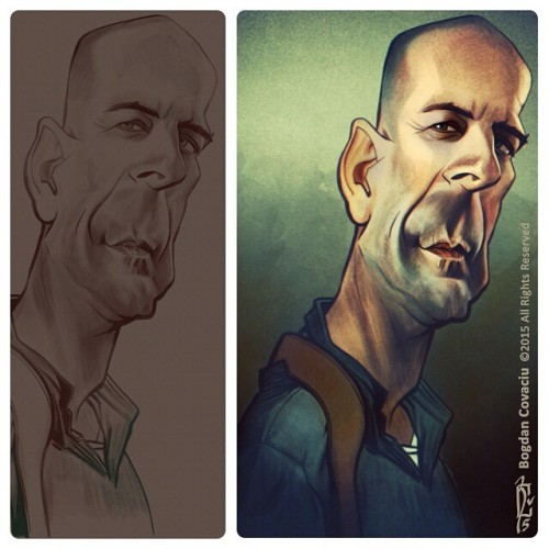 Only this morning i had time to finish my experiment on this #caricature… - Follow me on Instagram and Twitter @yecuari