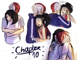 teenytraveler:  SPOILERS Some moments from chapter 10! :DI fell behind with drawing at least one piece for each chapter of In Between the Here and Now but honestly there have been so many good moments that I want to draw that I can’t keep up! :’D