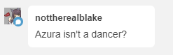 well its not an ability she has during gameplay, but her most iconic cutscene is here performing The Song while dancing :) so i mean…. i dont see why not