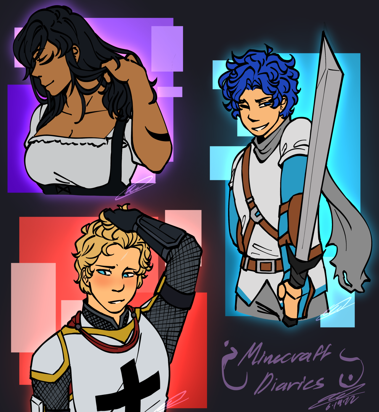 Minecraft Diaries | Doodles
Pretty people
I really wanted to doodle some mcd characters after like…a year SKDFJSDL