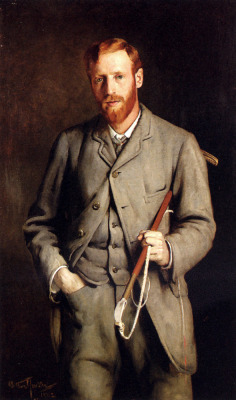 1882 Arthur Hacker - Portrait Of The Artist’s Brother