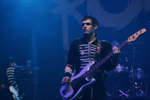 I will not kiss you!The guys bring the Black Parade to Brixton Academy on November 13, 2006 in Londo