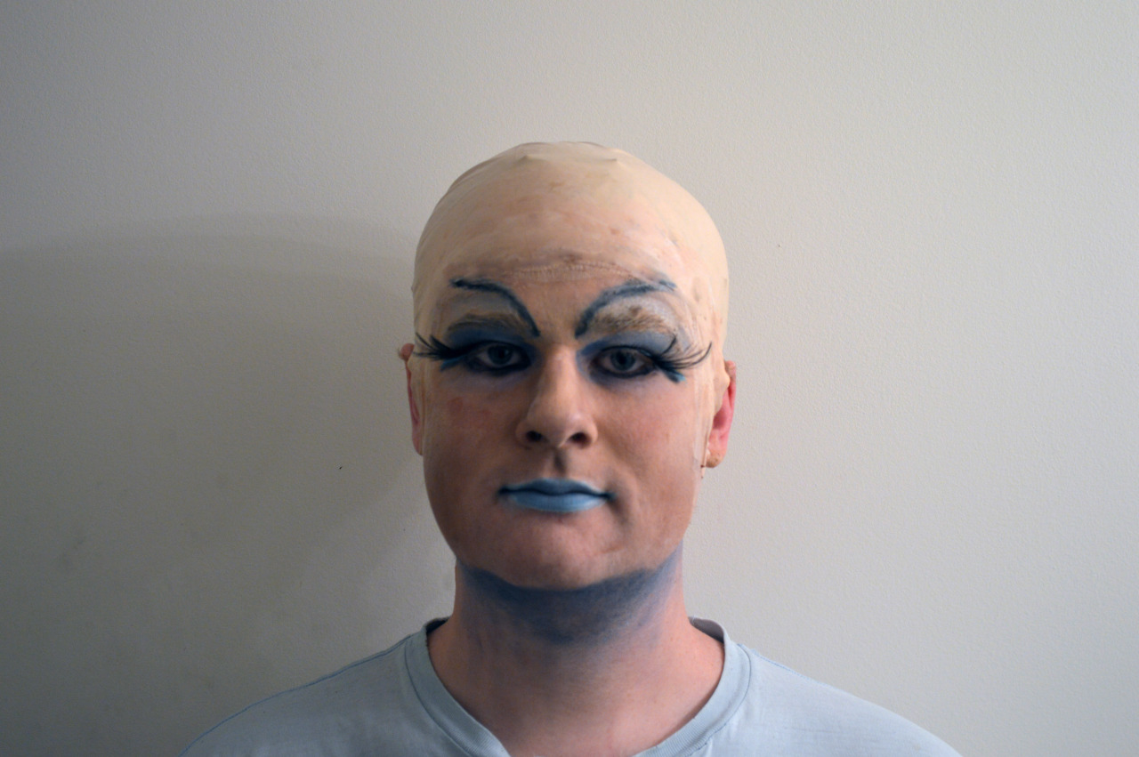 My first try at drag. I was playing the &ldquo;Ice Queen&rdquo; at a murder