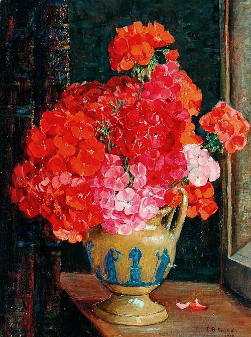 stilllifequickheart:Emily Beatrice BlandGeraniums1917