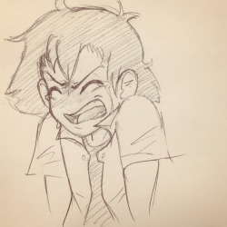 axmuffins:I made myself draw before work again so here’s a small doodle of Ash angry-crying