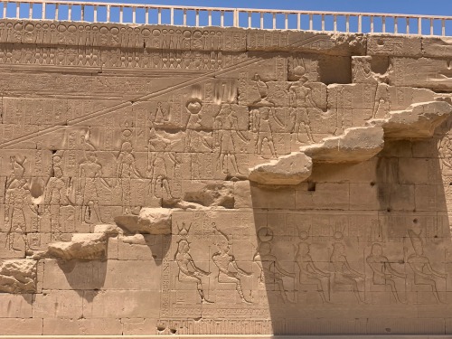 Scenery And Imagery From The Hathor Temple At Dendera, Built In The Greco-Roman Period