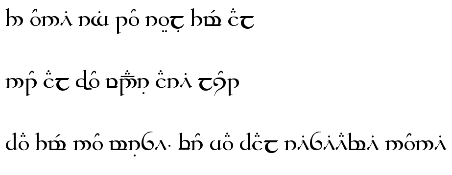 johnnyparker:elvish-lotr-hobbit-elf-lettering-script