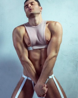 exterface:  Introducing our Classic White Mixed Leg Harness and Blush Mesh Vest Harness with @cpierreval. Embrace thinness and thickness at ex-sl.com, link in bio.