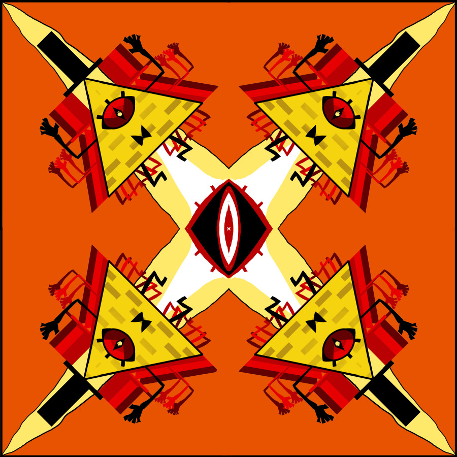 weirdfigures:  Bill pattern I made for school. 