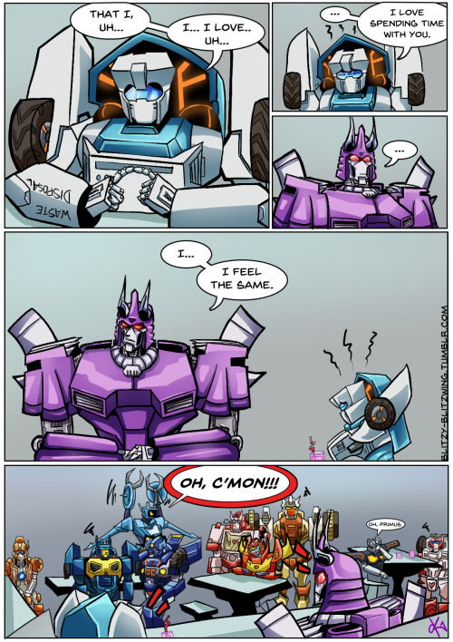 krinsyn:  “Oh, c’mon!!!” Comic script/pencils by @blitzy-blitzwing, inks/color/lettering by me! Thank you for sharing your adorable comic with me, Blitzy!!! ^__^b 