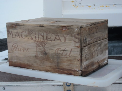 Mackinlay’s Rare Old Highland Malt Whisky Box British Antarctic Expedition 1907 Conservation