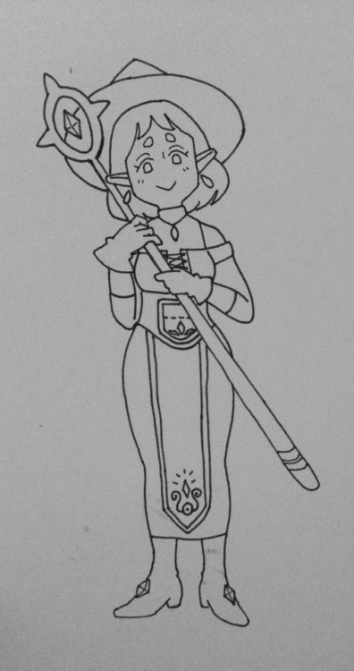 Inktober day #1 Using the inktober quest prompt this year to follow my cute new sorcerer on an adven