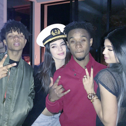 kyliejennerfashionstyle:  raesremmurd - @kendalljenner party we went crazy jumping on the table @kyliejenner 