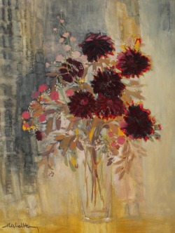 zzzze:  Michel- Henry, Dahlias (oil on canvas: 29.5 x 23.5 in.)