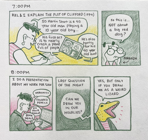 My hourly comics from 2022, and a tiny peek into my artist residency at SAW in Gainesville!  If you 