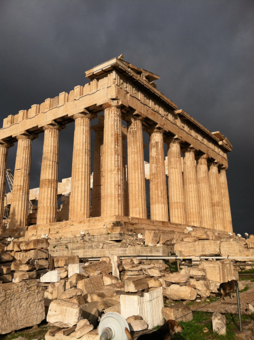 anothervodkastinger:Storm on the Acropolis.