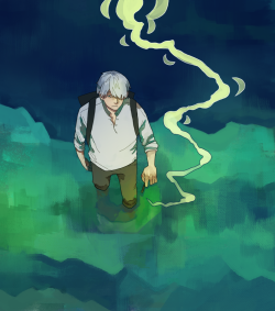 the-noodle-head:  I feel like re-watching mushishi 