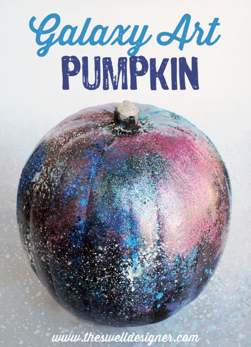 DIY Galaxy Pumpkin Tutorial from The Swell designer. For more of my favorite pumpkin DIYs go here: h