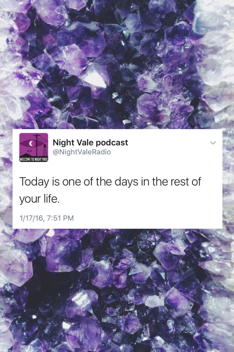 skir4y: night vale tweets + crystals