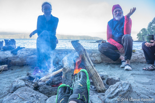 7.7.2014 - day 5 on the West Coast Trail - the last night and campfire on the trail..#BC #Canada #Va