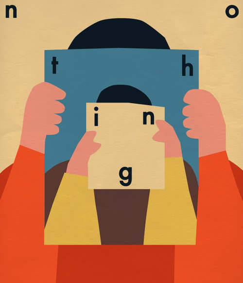 Editorial illustrations for Creative Review&rsquo;s piece about thinking of nothing.Anna Kovecse