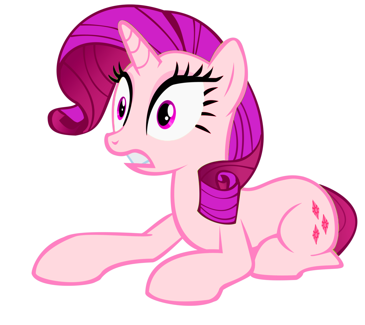 basstzar:  dont… ask me why i made rarity pink reblog if using! ~ if youre a terf/aphobe/bi&amp;panphobe