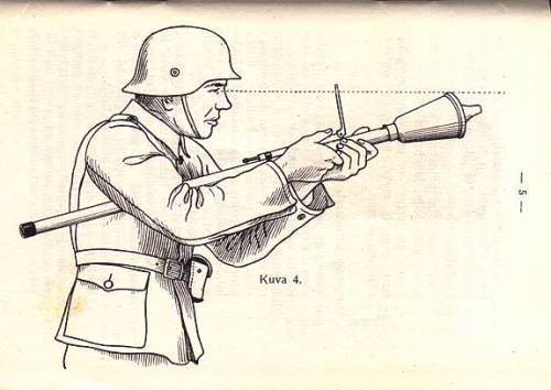 The Panzerfaust,The primary German man portable anti-tank weapon of World War II, the Panzerfaust wa