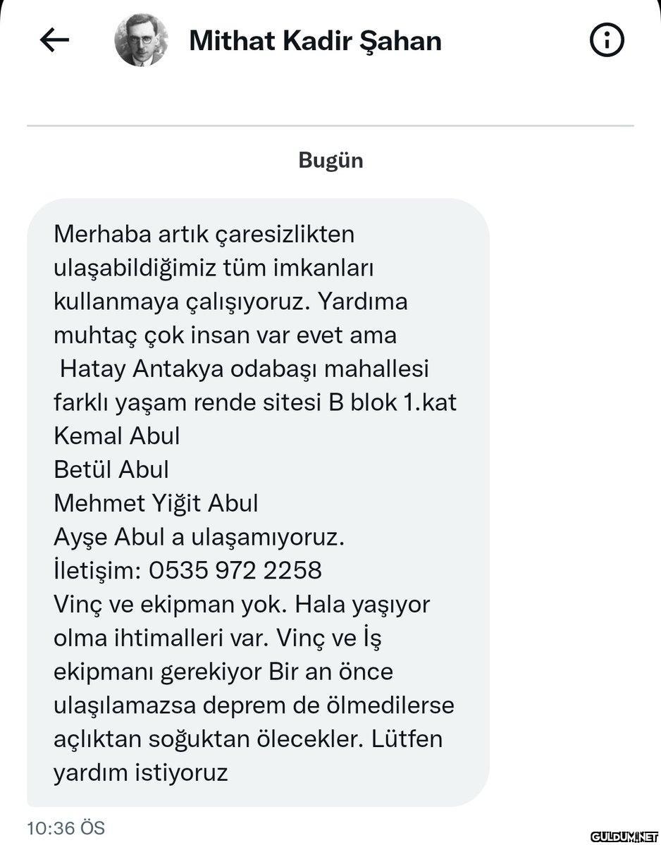 ← Mithat Kadir Şahan Bugün...