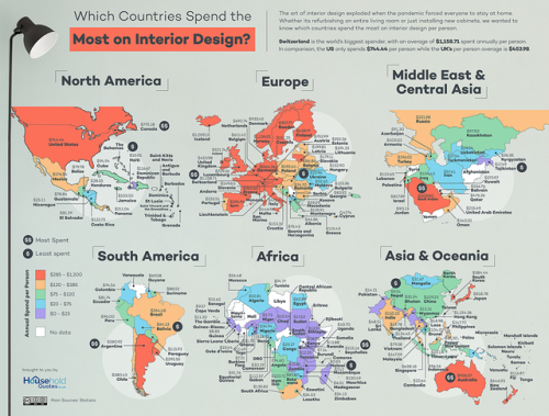 Every Culture Has Its Own Interior Styles – And How Much They Are Willing To Invest On Home Décor