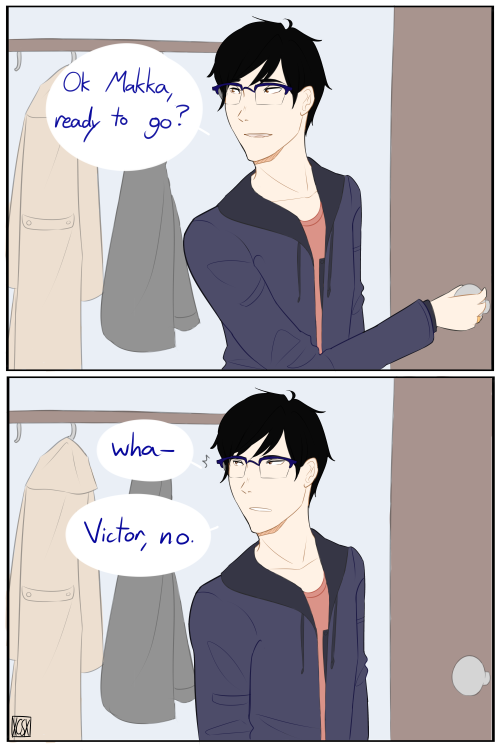 pastel-crown: Don’t worry Makkachin, Yuuri still loves you. victor, on the other hand