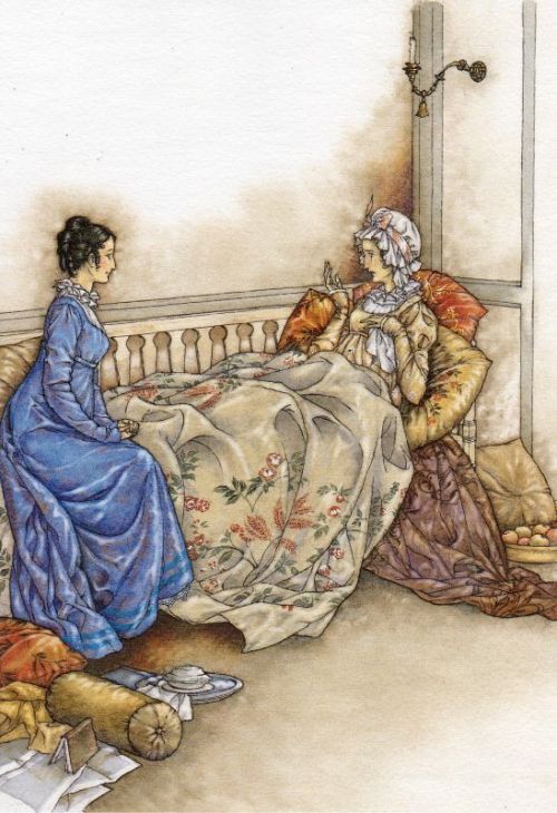 electronicgallery:Illustrations for Persuasion (by Jane Austen) by Niroot Puttapipat1. Admiral and M
