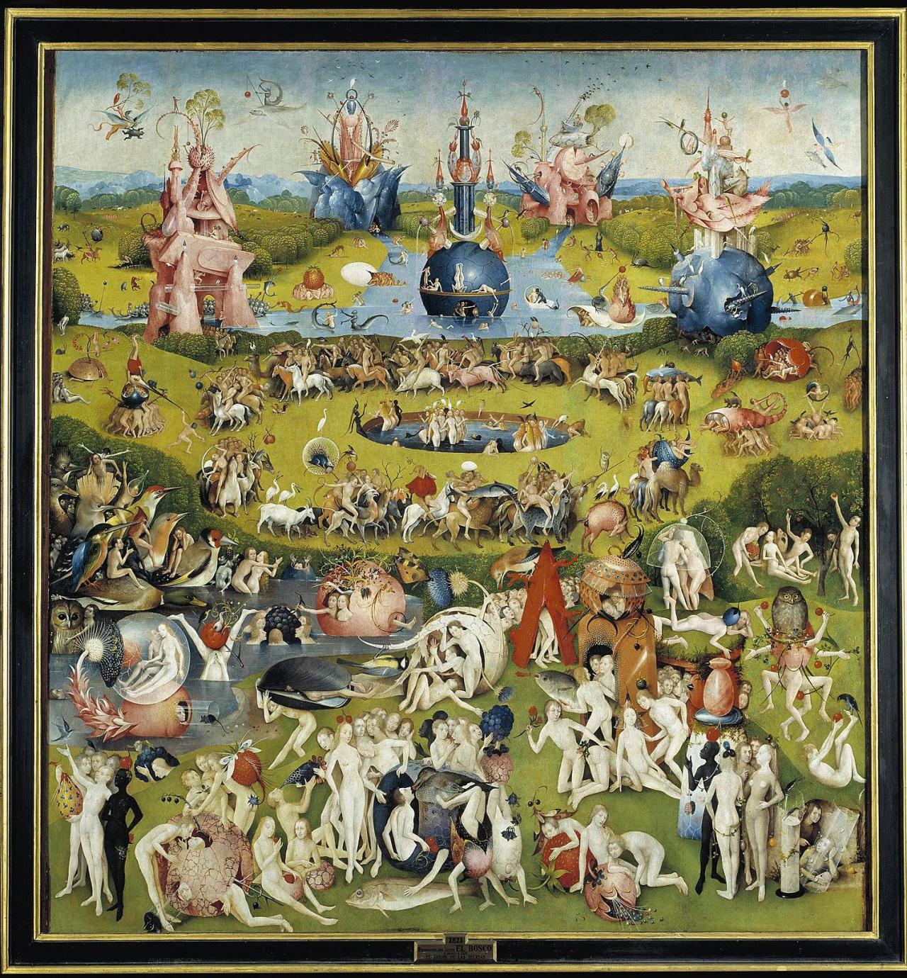 amalgammaray: Hieronymus Bosch, The Garden of Earthly Delights (center), c.1490-1510,