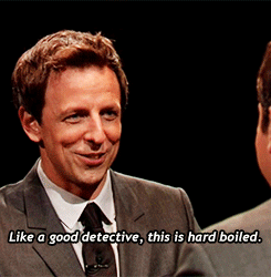 latenightjimmy:  Our good friend Seth Meyers is back on Late Night tonight! Remember
