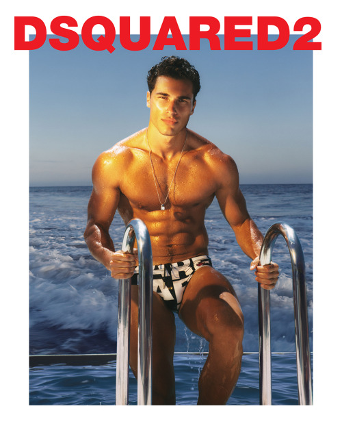 Deano Perona for DSQUARED2 Beachwear Campaign 2021Photographed by Christian Oita