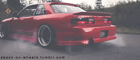 Nissan Silvia s13 Red Drifting