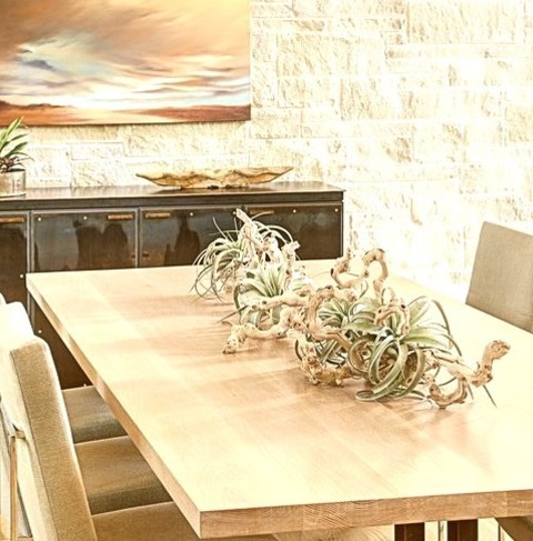 Dining Room - Modern Dining RoomLarge Minimalist Light Wood Floor Great Room Photo With White Walls