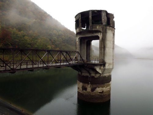 Ishibuchi Dam spillway tower, Iwate prefecture